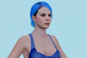 DBH Traci Detroit, DBH, Become-Human, female, girl, woman, people, xna, characters, animated